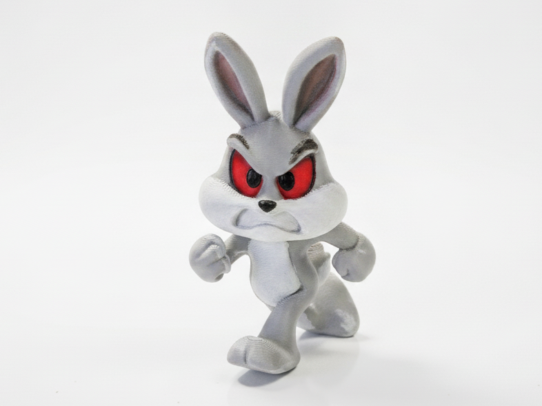 Angry Bugs Bunny Figurine Cartoon 3D Printable