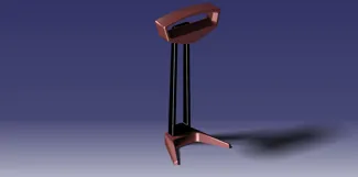 Simple headphone stand