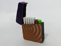 Étui à cigarettes compact avec briquet intégré — photo 1