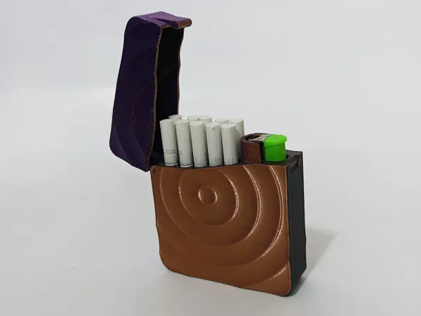 Étui à cigarettes compact avec briquet intégré