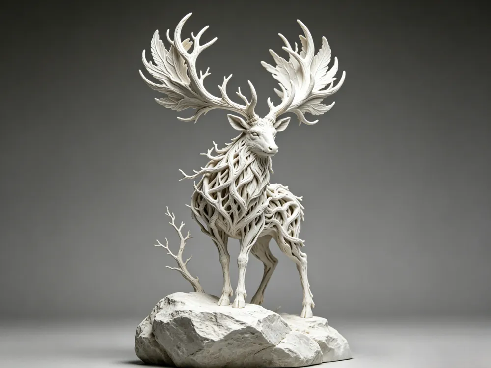 Spirit Deer in the Forest - Free 3D Print Model - MakerWorld