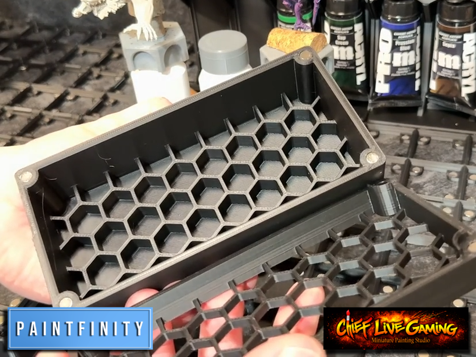 Miniatura 2 do modelo 3D Paint Brush Bulk Storage Rack Gridfinity Modular