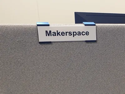 1" cubicle wall name plate