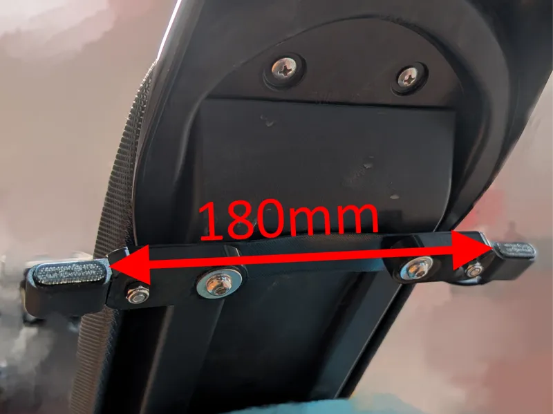 ERIDE PRO SS Blinkerhalter 180mm für Offroadheck