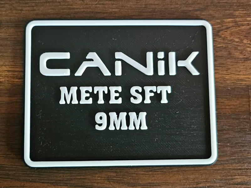 Canik Mete SFT Case Label – DSLeaf Insert