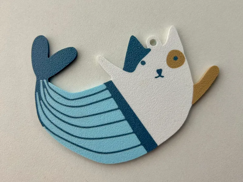 keychain mermaid cat