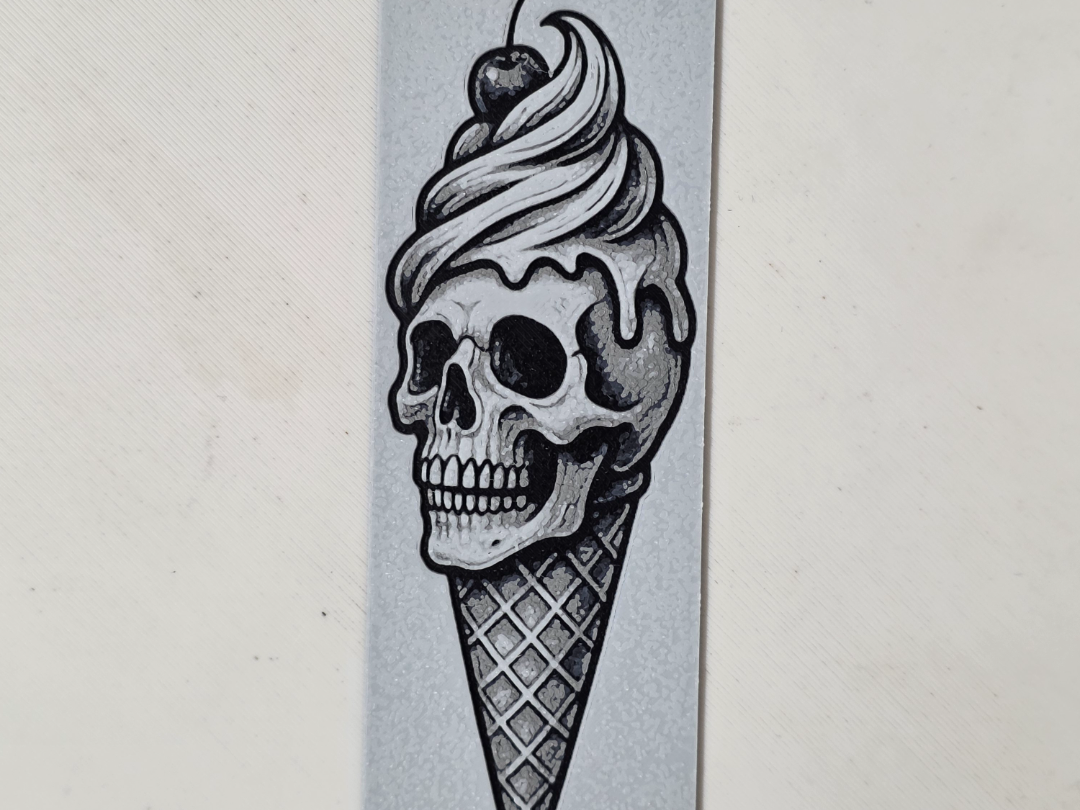 Skull Ice cream Bookmark 