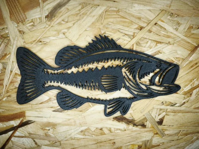 Black Bass Wall Art | wall decoration