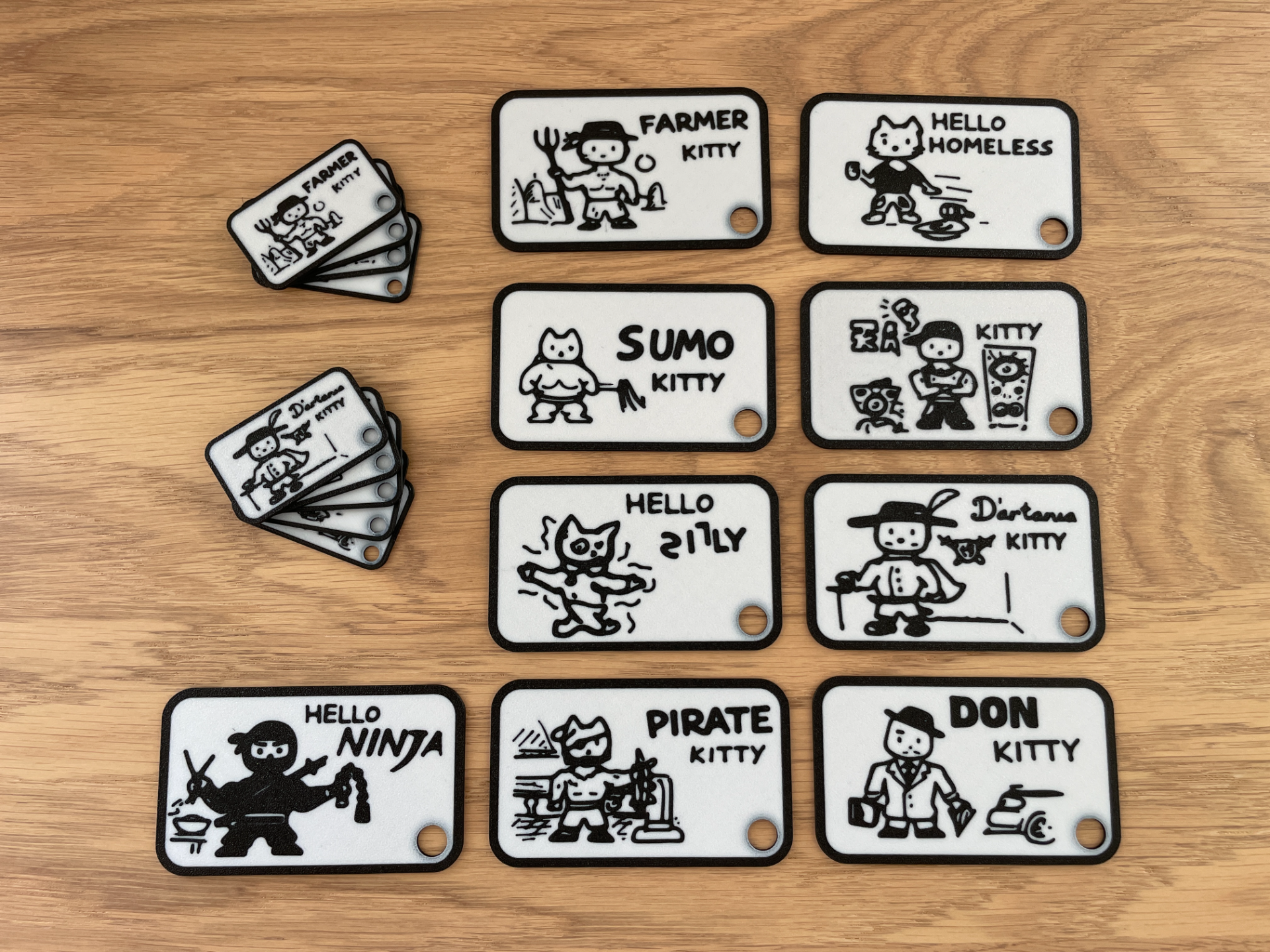 KittyVerse Keychain Cards