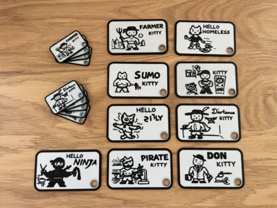 KittyVerse Keychain Cards