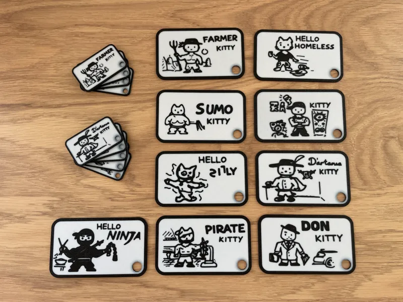 KittyVerse Keychain Cards