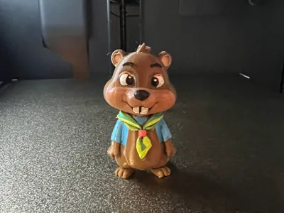 Beaver Cub Scout Cute Printmon character