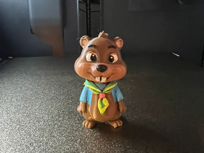 Beaver Cub Scout Cute Printmon character