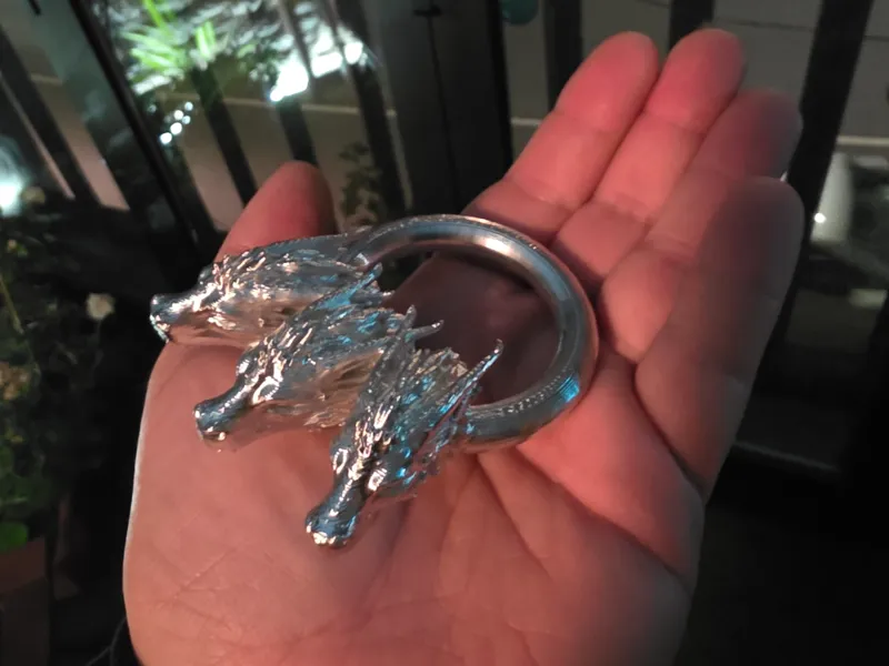 Argolla de Dragón Tricéfalo GOT