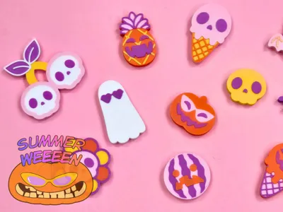 Summerween Spooky Cute Magnets