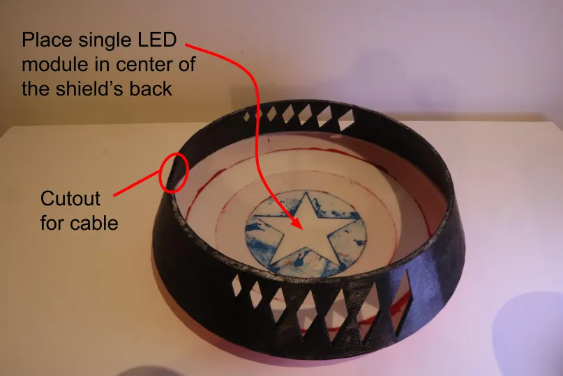 Captain America Shield Backlight by Direct Designs net - MakerWorld