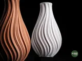 Odemira Vase with Sculptural Flowing Patterns
