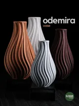 Odemira Vase with Sculptural Flowing Patterns