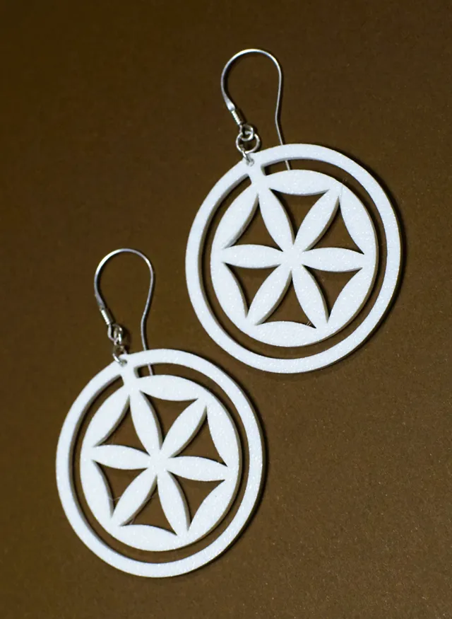 Earrings rosette folk Zakopane