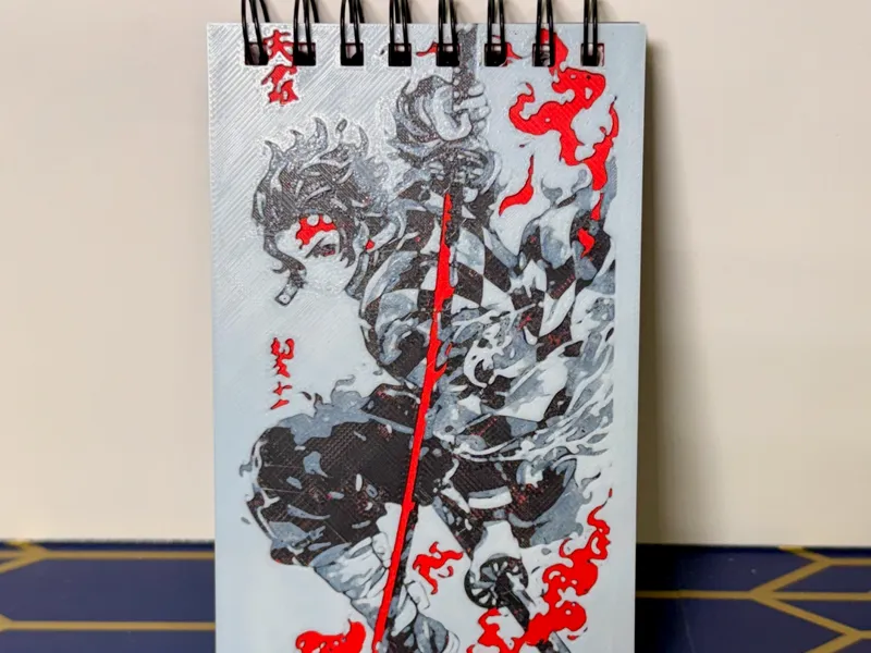 Tanjiro Small Hueforge Notepad Cover