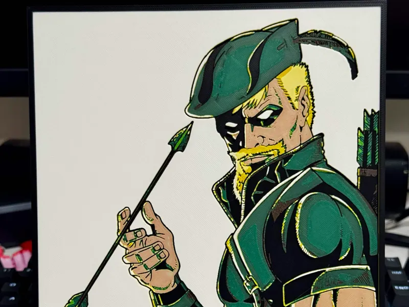 Green Arrow Hueforge