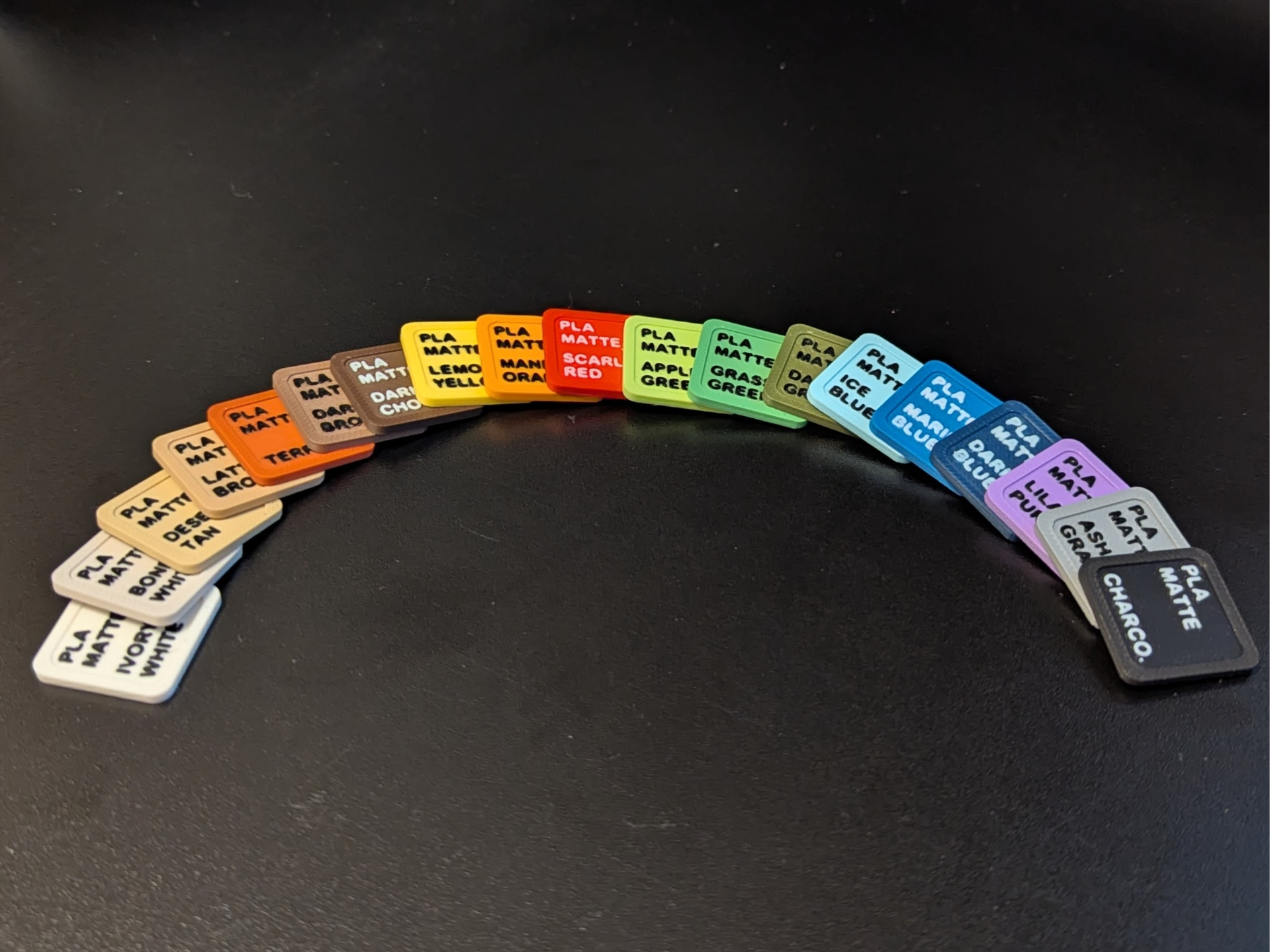 Filament Swatches - Bambu PLA Matte