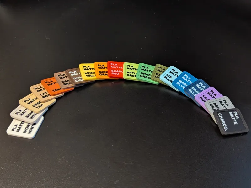 Filament Swatches - Bambu PLA Matte