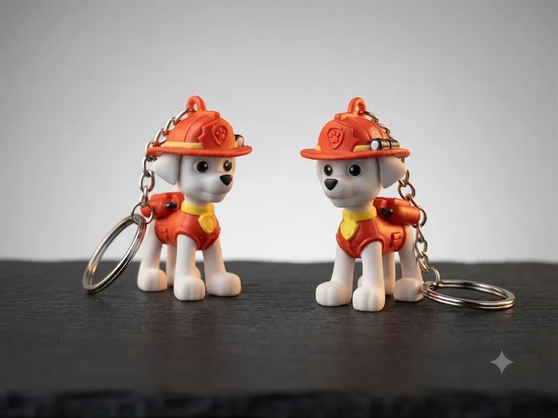 Marshall from Paw Patrol keychain