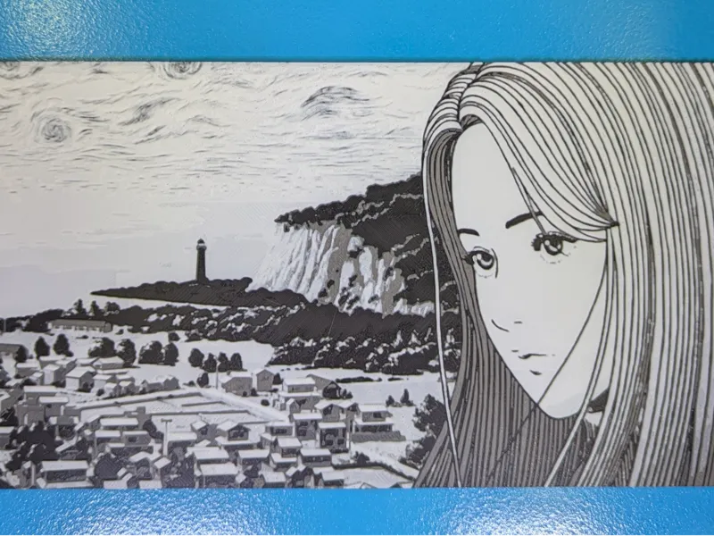 Kirie overlooking Kurouzu : Uzumaki - HueForge