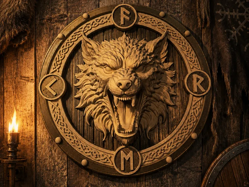 Wikingerschild Fenrir 