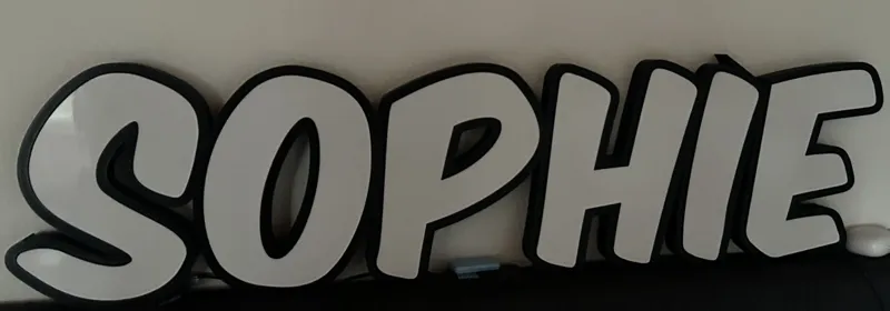 Leuchtschrift Sophie