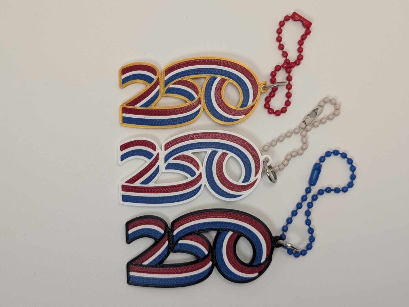 America 250th Anniversary Keychain