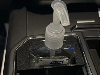 Ford F150 Hand sanitizer holder for center console