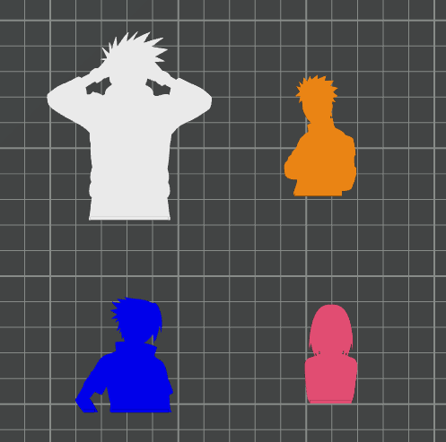 Miniatura 4 do modelo 3D Team 7 Naruto