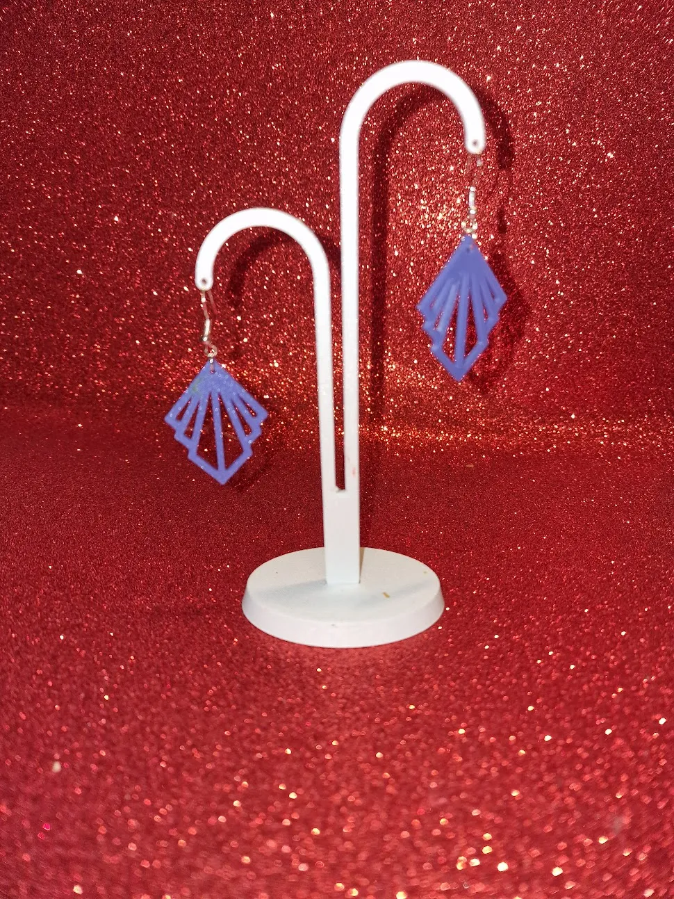 Violet earrings view 3