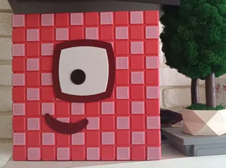Magnetic Numberblocks with 100 faceplate