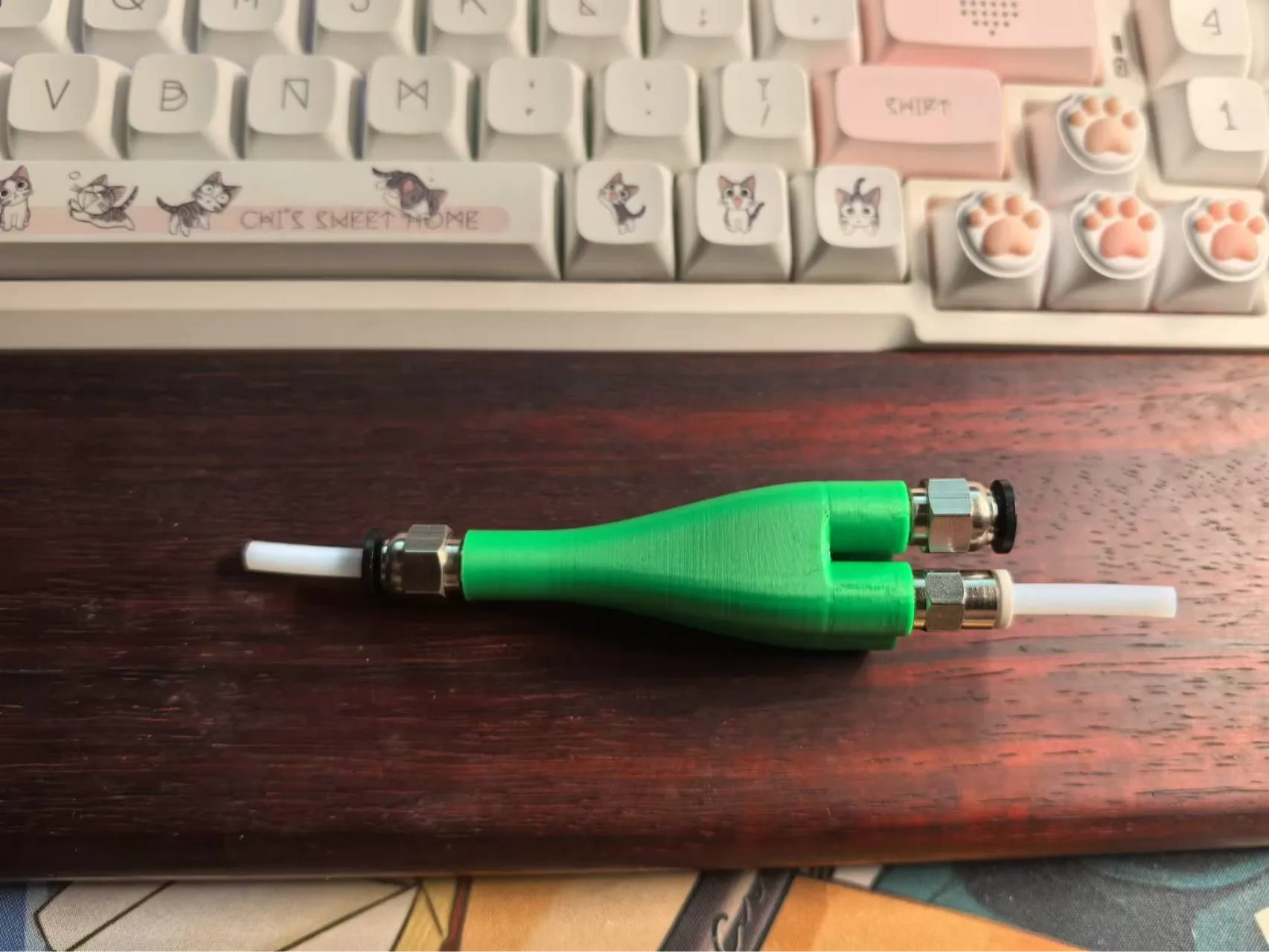 Miniatura 1 do modelo 3D 拓竹进料口，AMS分流器 四进一出