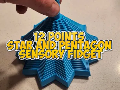 12 Points Star and pentagon Sensory fidget