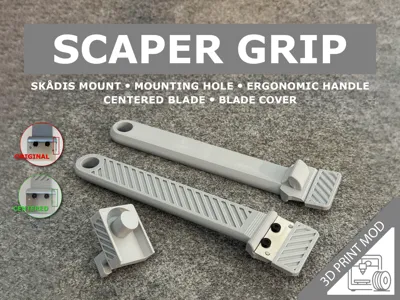 Scraper Grip – Hanging Hole & SKADIS Mount