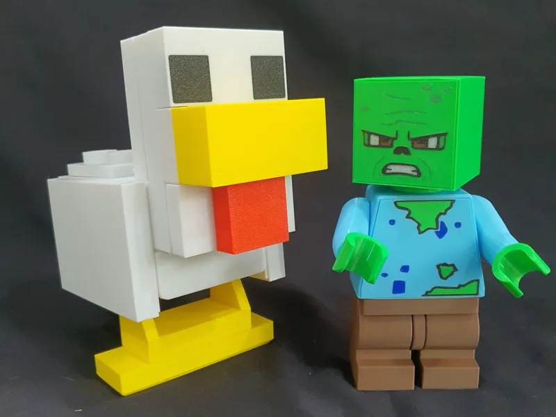 Big Brick 500% (5:1) - Minecraft Chicken Jockey
