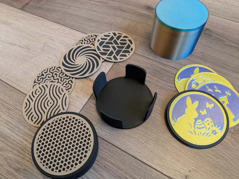 Click-Swap Modular Coaster | Coaster Holder