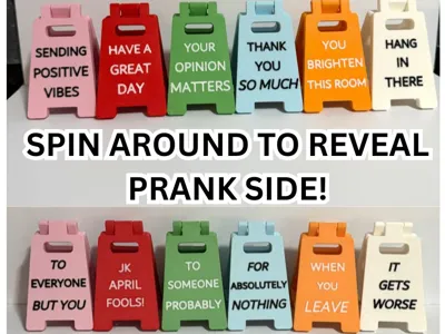 Mini Funny Signs – Prank Your Friends!