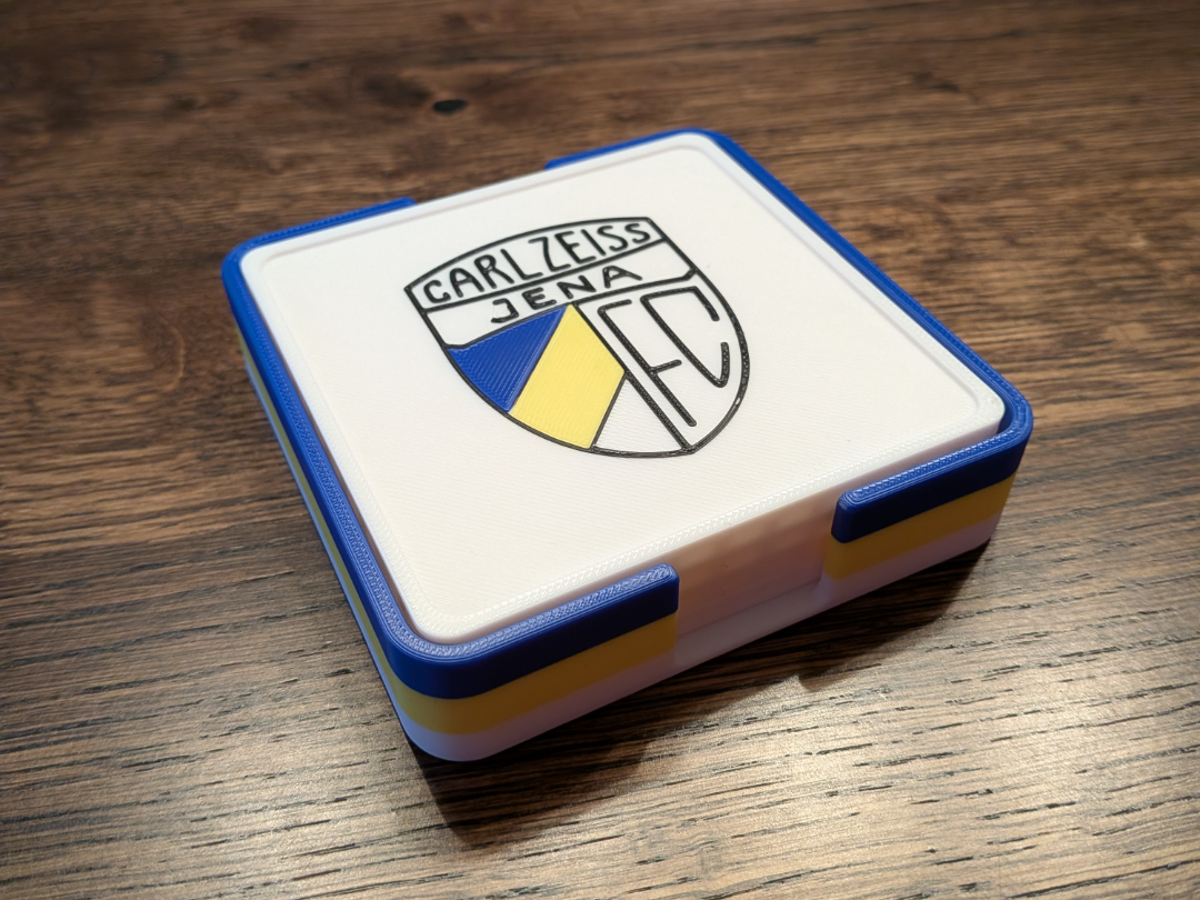 FC Carl Zeiss Jena Bierdeckel Set mit Box 