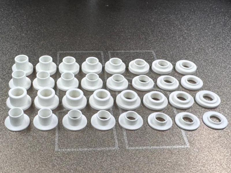 M8 T-shape step gasket / shoulder washer set