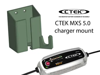 CTEK MXS 5.0 battery charger storage mount