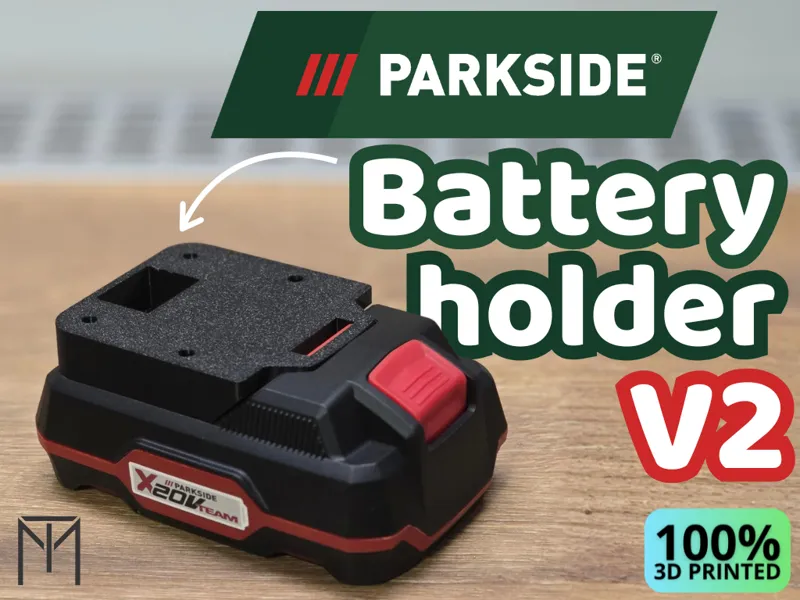Parkside battery holder V2 | Battery adapter