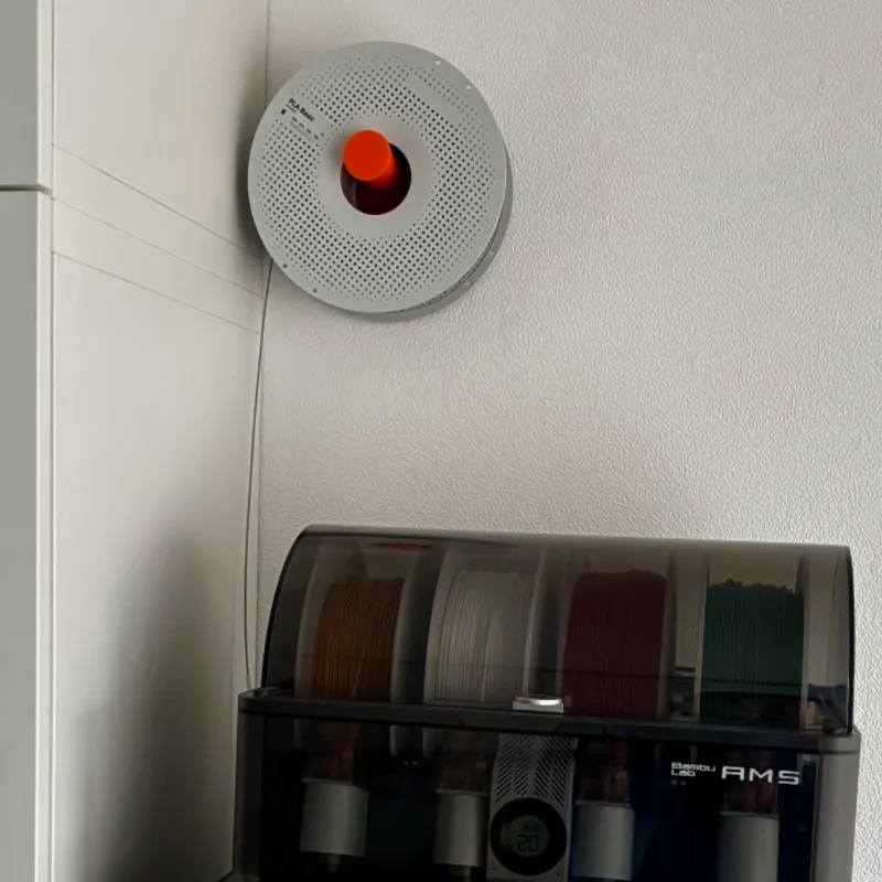 Wall mounted spool holder