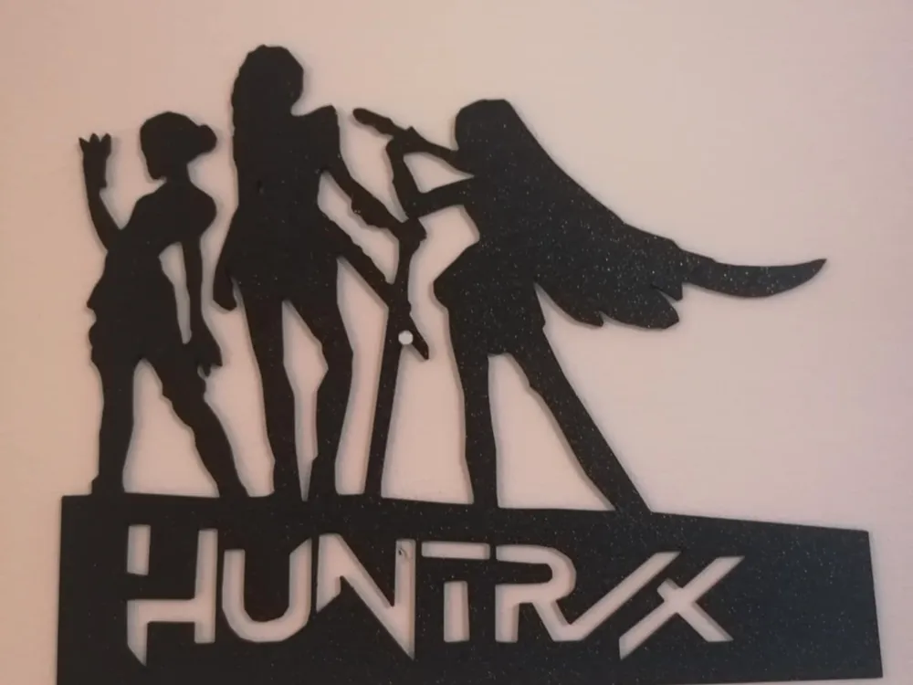 K-pop Demon Hunters Huntrix Wall Art - Free 3D Print Model