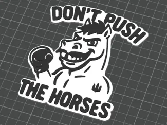 don`t push the horses
