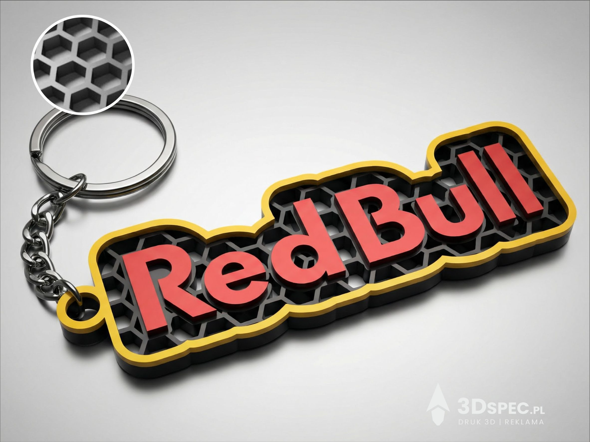 Red Bull  Honeycomb Energy Edition keychain